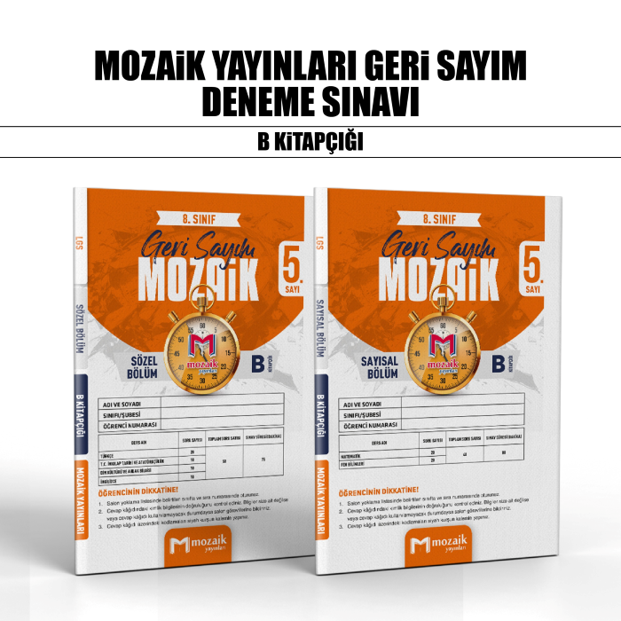 GERİ SAYIM MOZAİK 08.SINIF DNM KLB SY/SZ 5-B -26